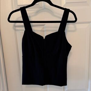 CAbi Black Square-Neck Camisole